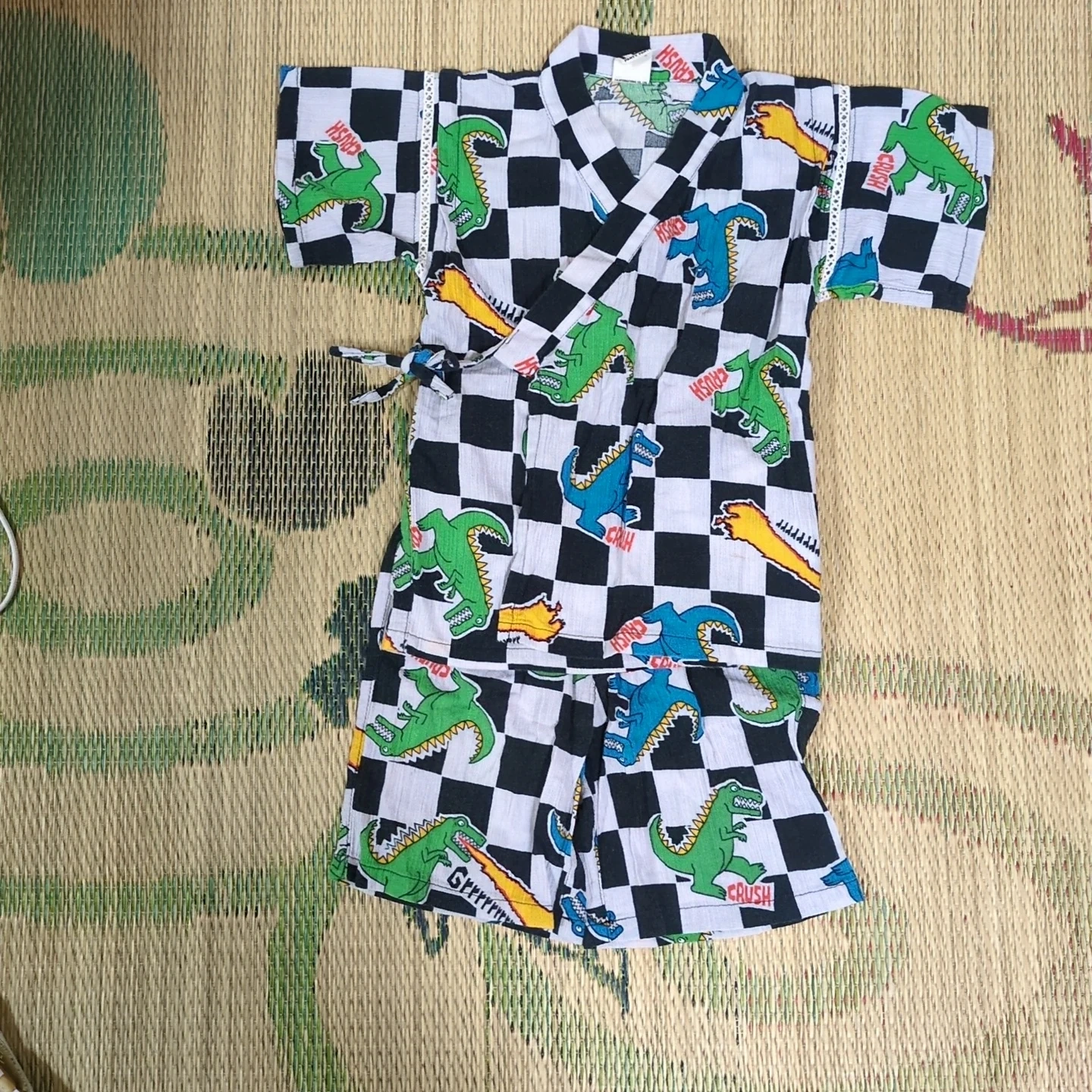甚平 恐竜柄 110cm