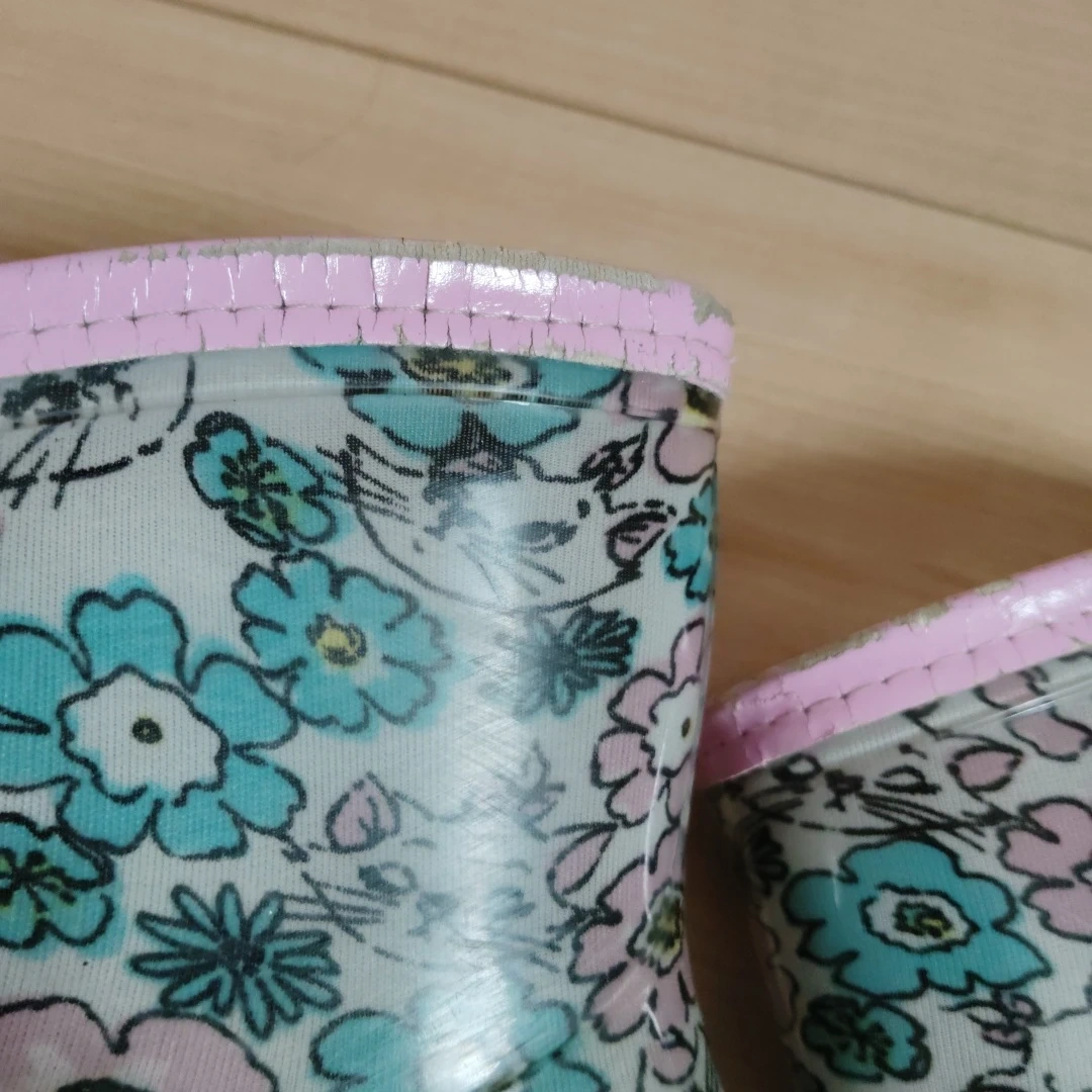 長靴 16cm 花柄の写真2枚目
