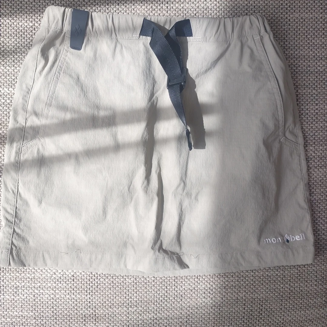 モンベル キッズ スカート 140cm ベージュ