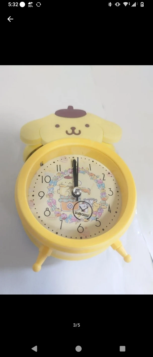 ポムポムプリン 目覚まし時計 アラームクロックの写真3枚目