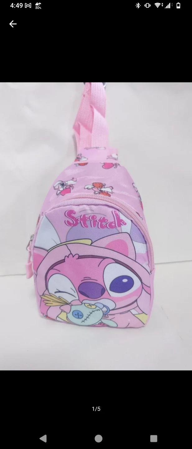 ディズニー スティッチ ピンク ミニリュック