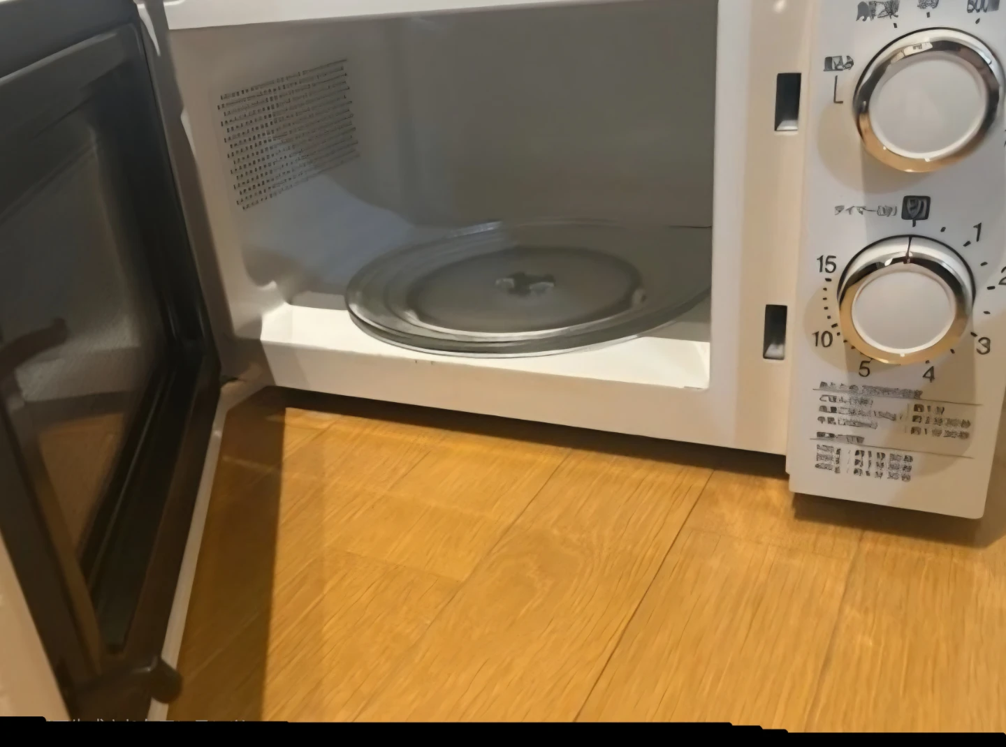 ツインバード 電子レンジ DR-D429 ホワイトの写真2枚目