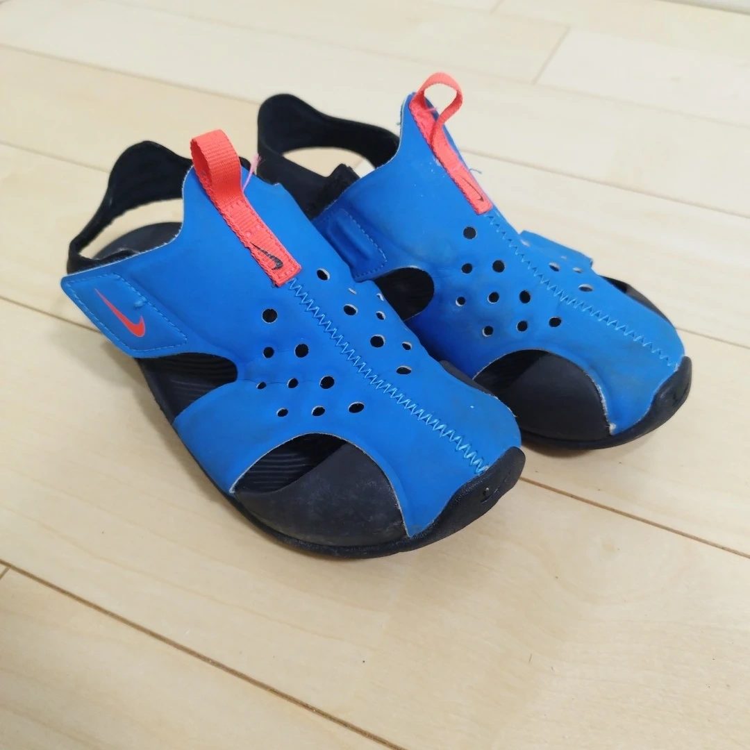 ナイキ キッズ サンダル ブルー 19cm
