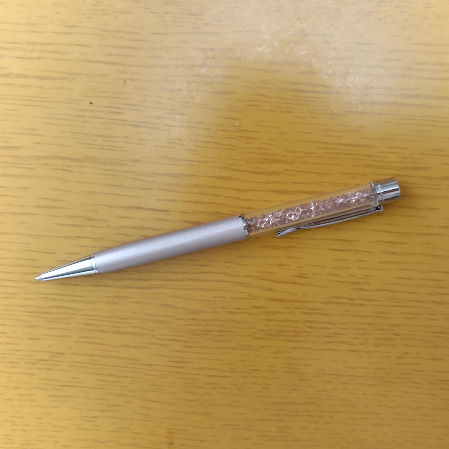【ジャンク品】スワロフスキー Crystalline ボールペン ピンク
