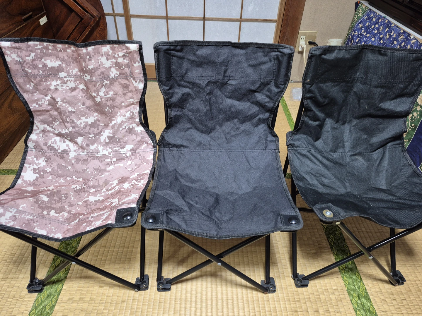 折りたたみアウトドアチェア 3脚セット