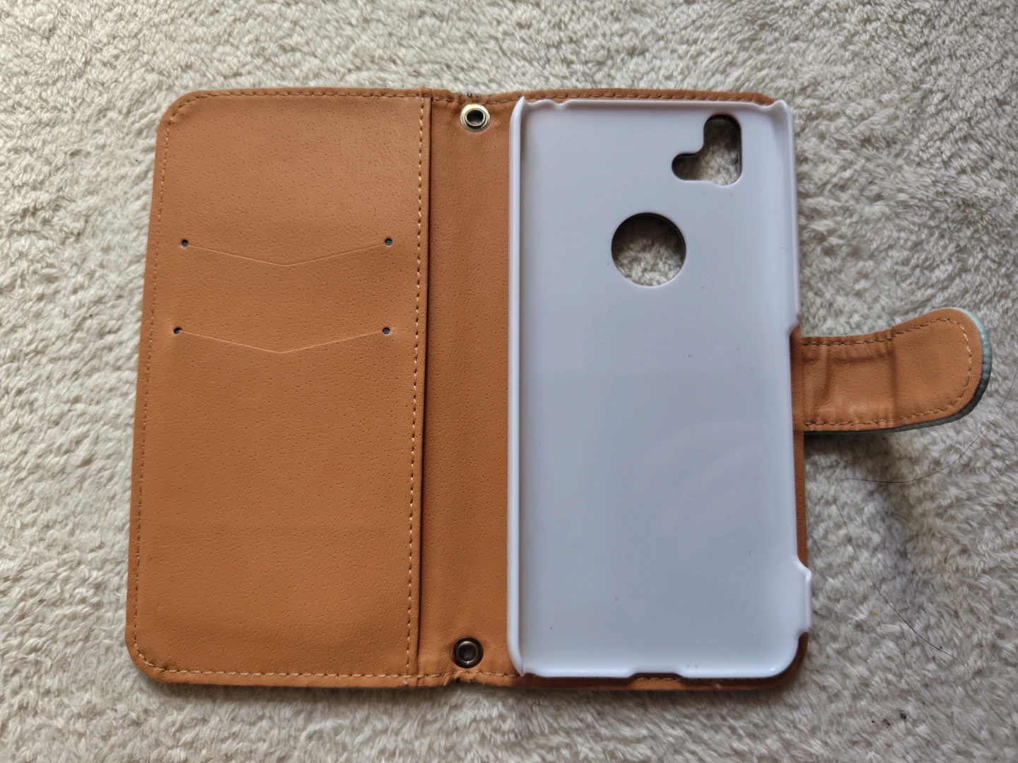手帳型スマホケース パステルグリーンの写真2枚目