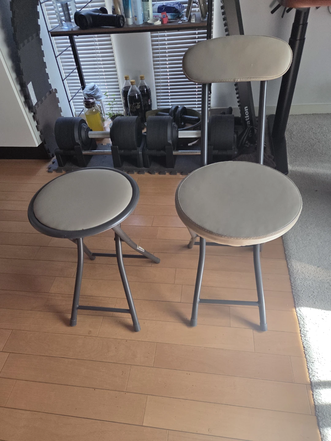 折りたたみチェア 2脚セット 背もたれ付きの写真2枚目
