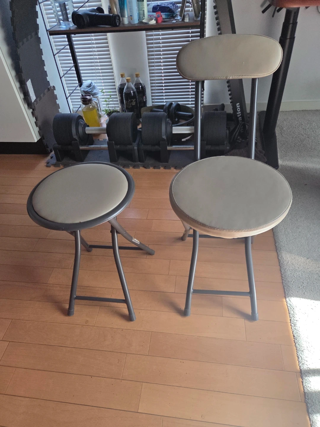 折りたたみチェア 2脚セット 背もたれ付きの写真2枚目