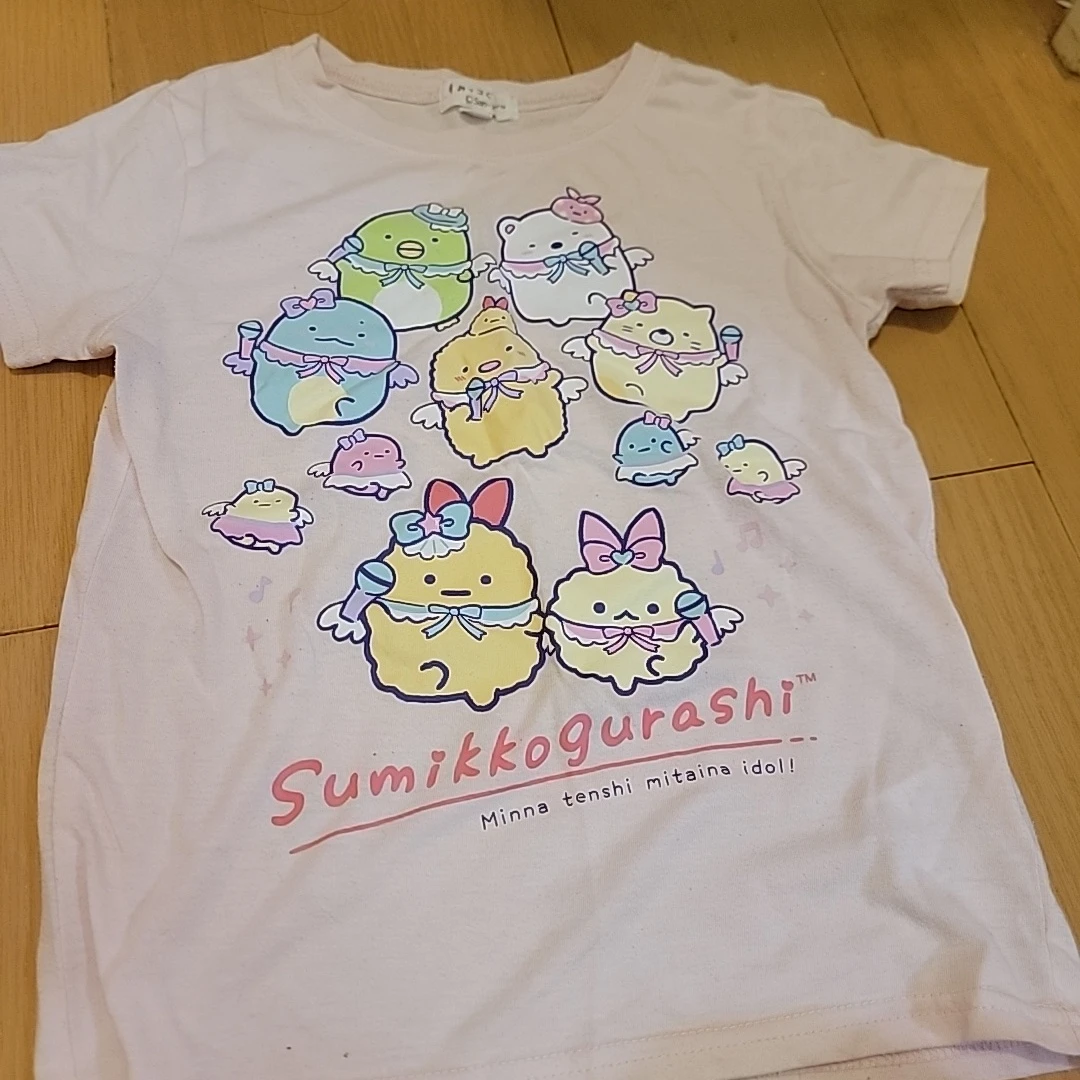 すみっコぐらし 半袖Tシャツ ピンク