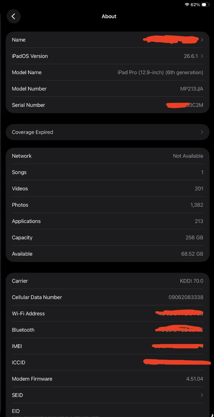 iPad Pro 12.9インチ (第6世代) M2 - 256GB - Wifi + セルラーの写真6枚目