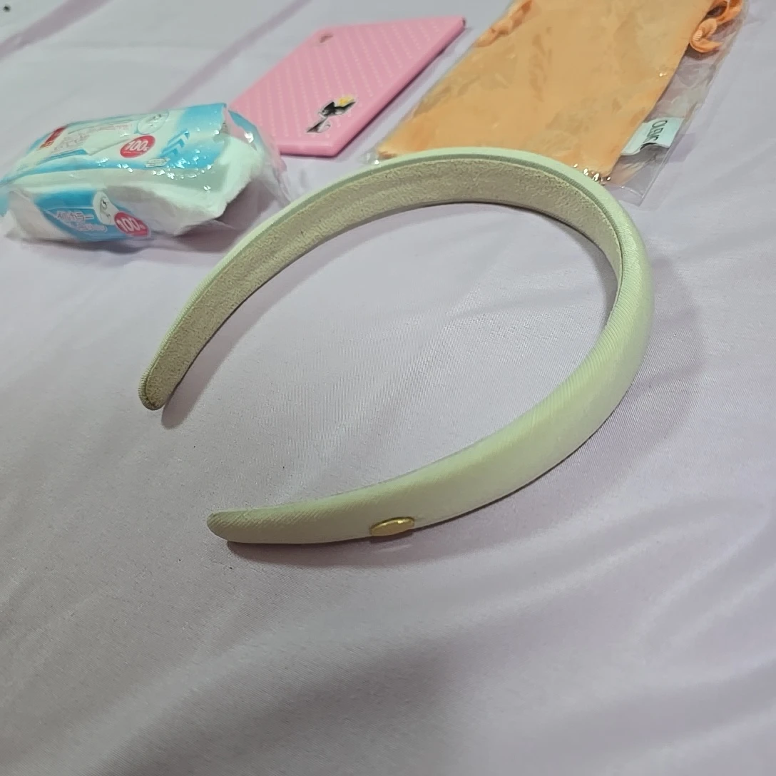 カチューシャ ミラー 巾着 コットン セットの写真2枚目