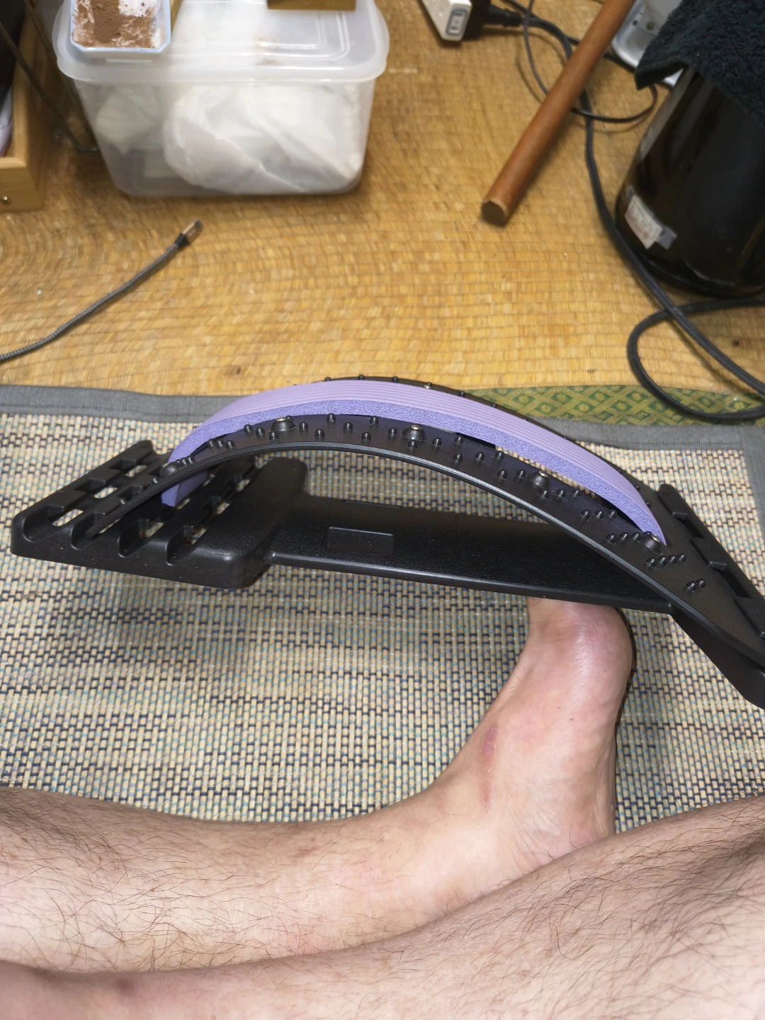 背筋ストレッチ器具 腰サポート