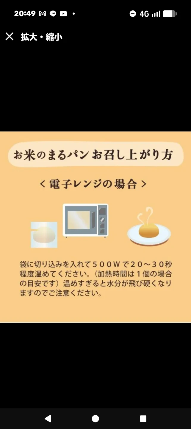ナミサト お米のまるパン 白米 6個入の写真2枚目