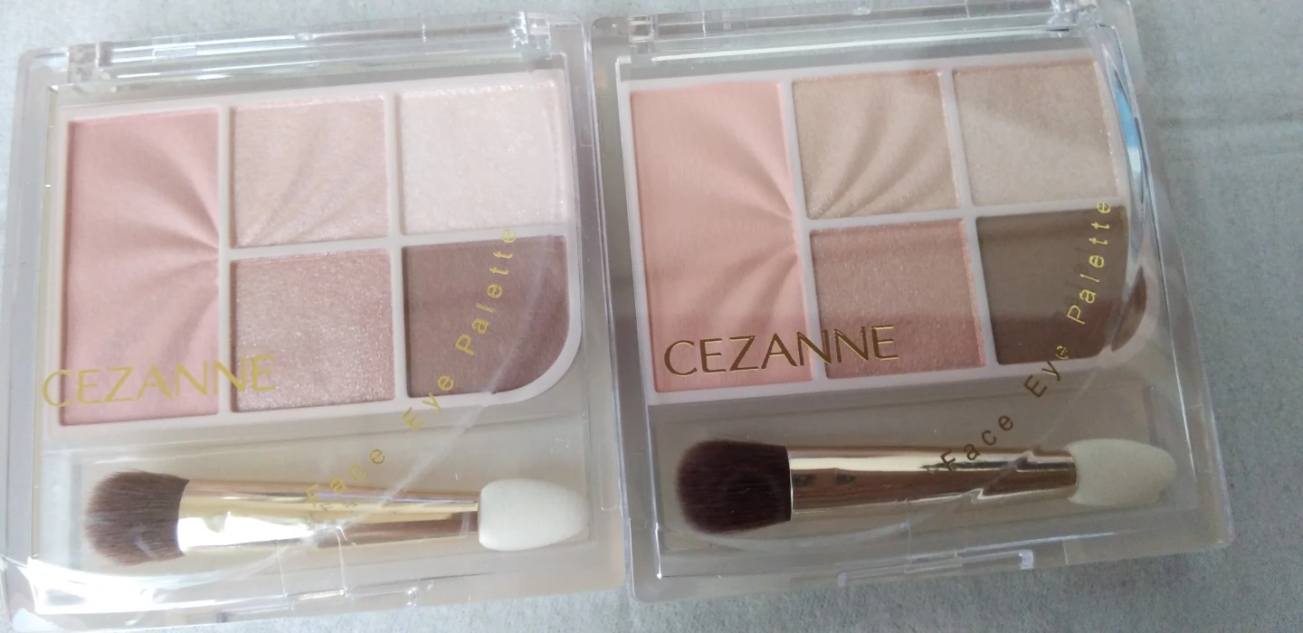 セザンヌ フェイスアイパレット 01 02