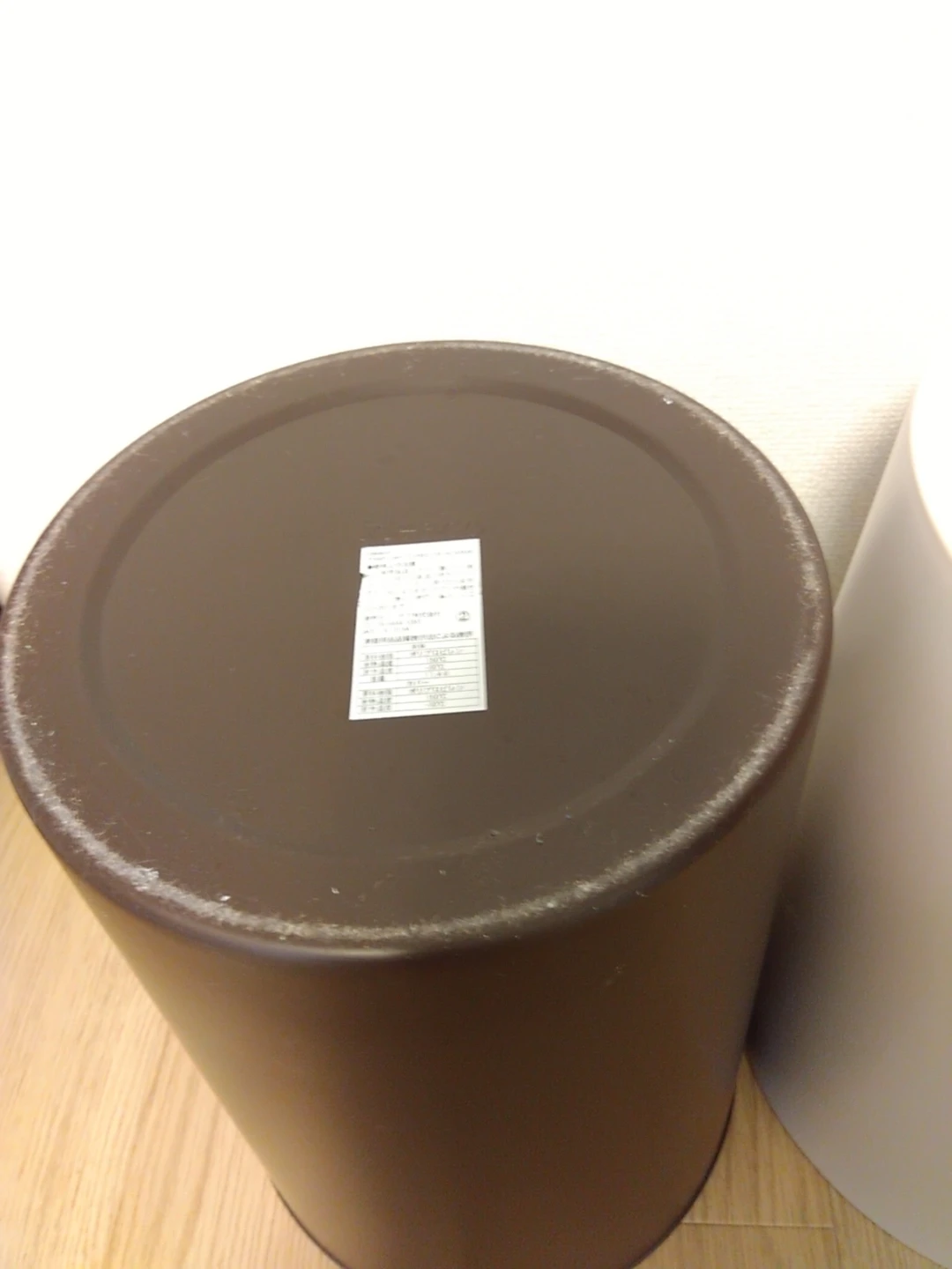 ideaco イデアコ チューブラーオム ゴミ箱 サンドホワイトの写真3枚目