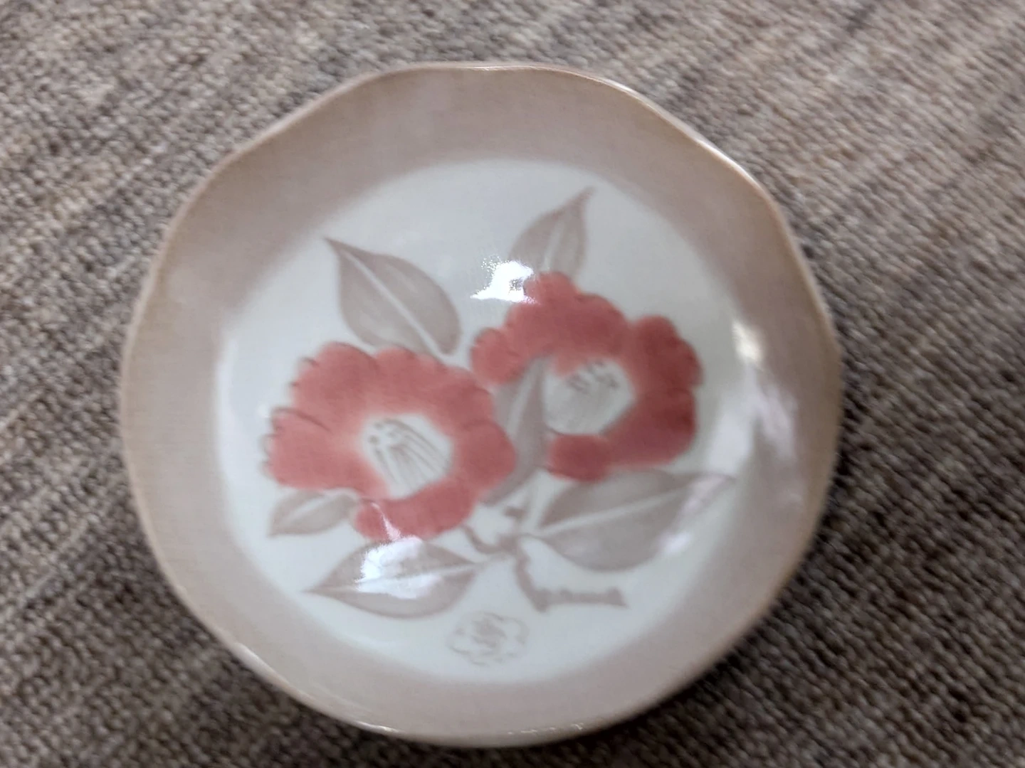 花柄 小皿 2枚セット 陶器の写真2枚目