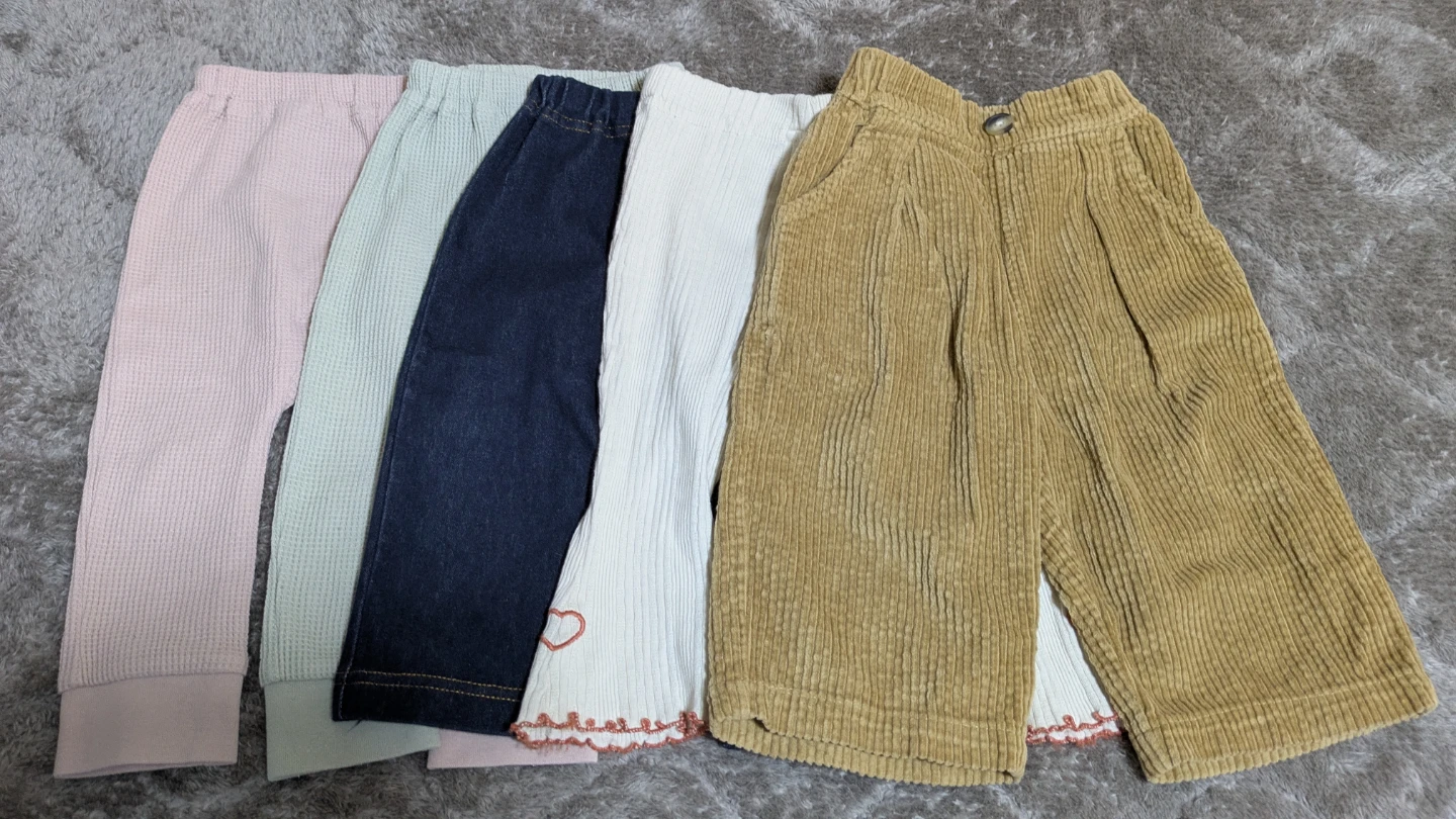 70-80㎝ 子供用パンツ 5本セット