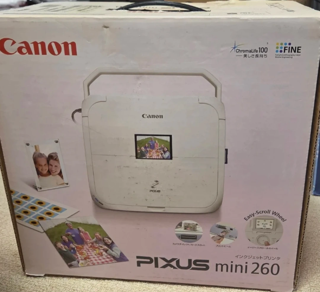 【中古美品/訳あり】Canon PIXUS mini260 付属品完備 通電OKの写真4枚目