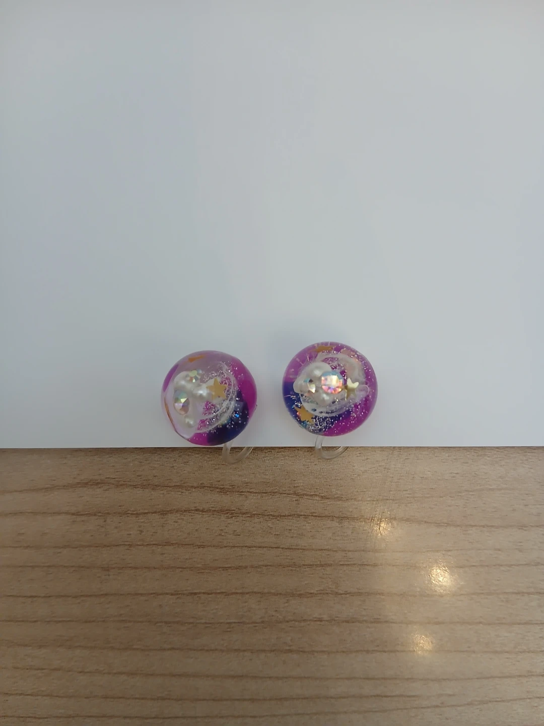 宇宙モチーフ レジン イヤリング