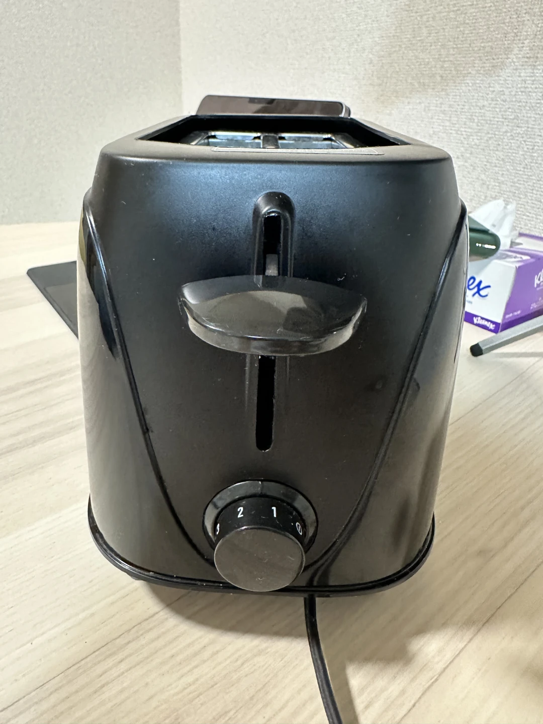 ヤマゼン ポップアップトースター ブラック
