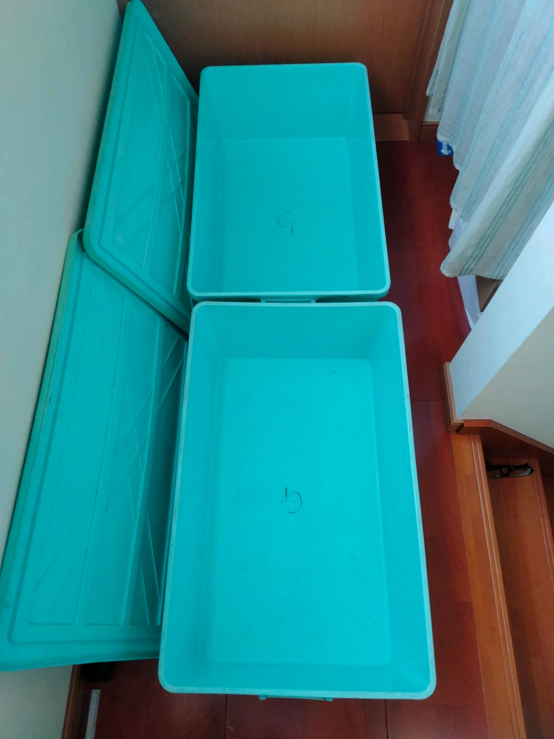 プラスチック衣装ケース 2個 収納家具 使用済みの写真3枚目