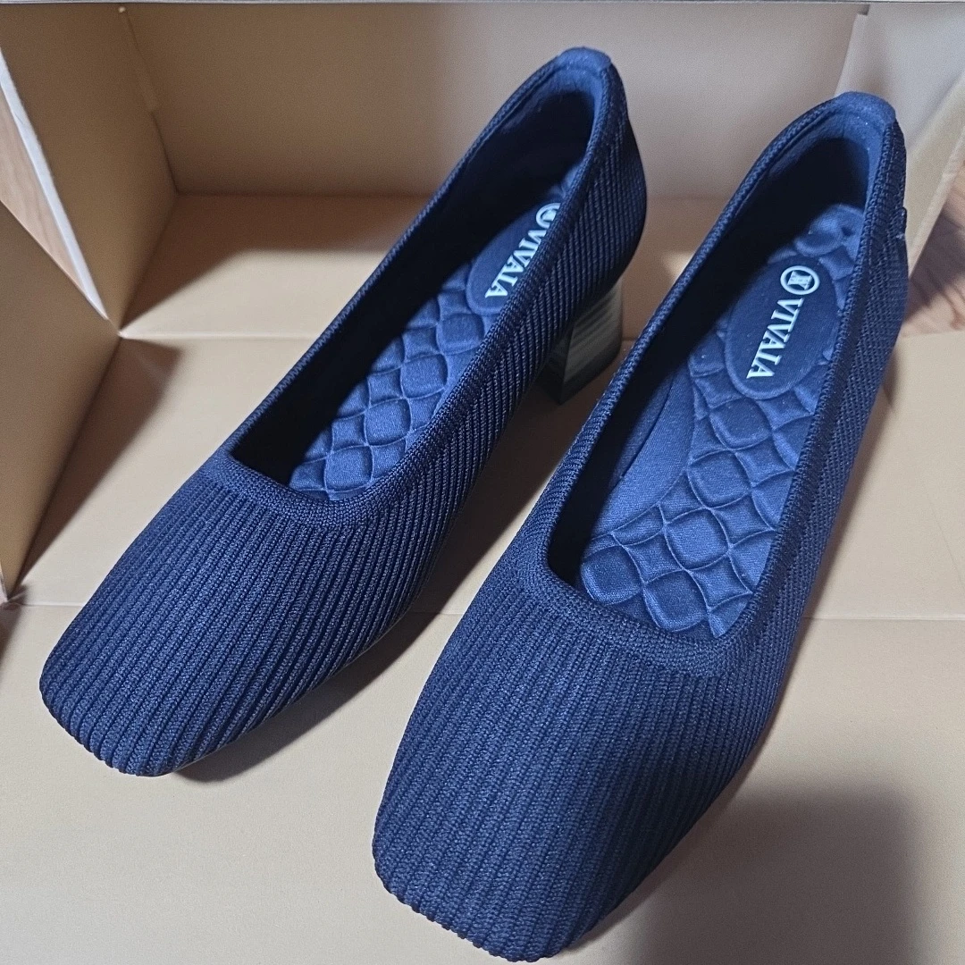 【正規品】VIVAIA スクエアトゥパンプス