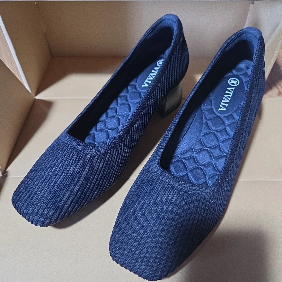 【正規品】VIVAIA スクエアトゥパンプス