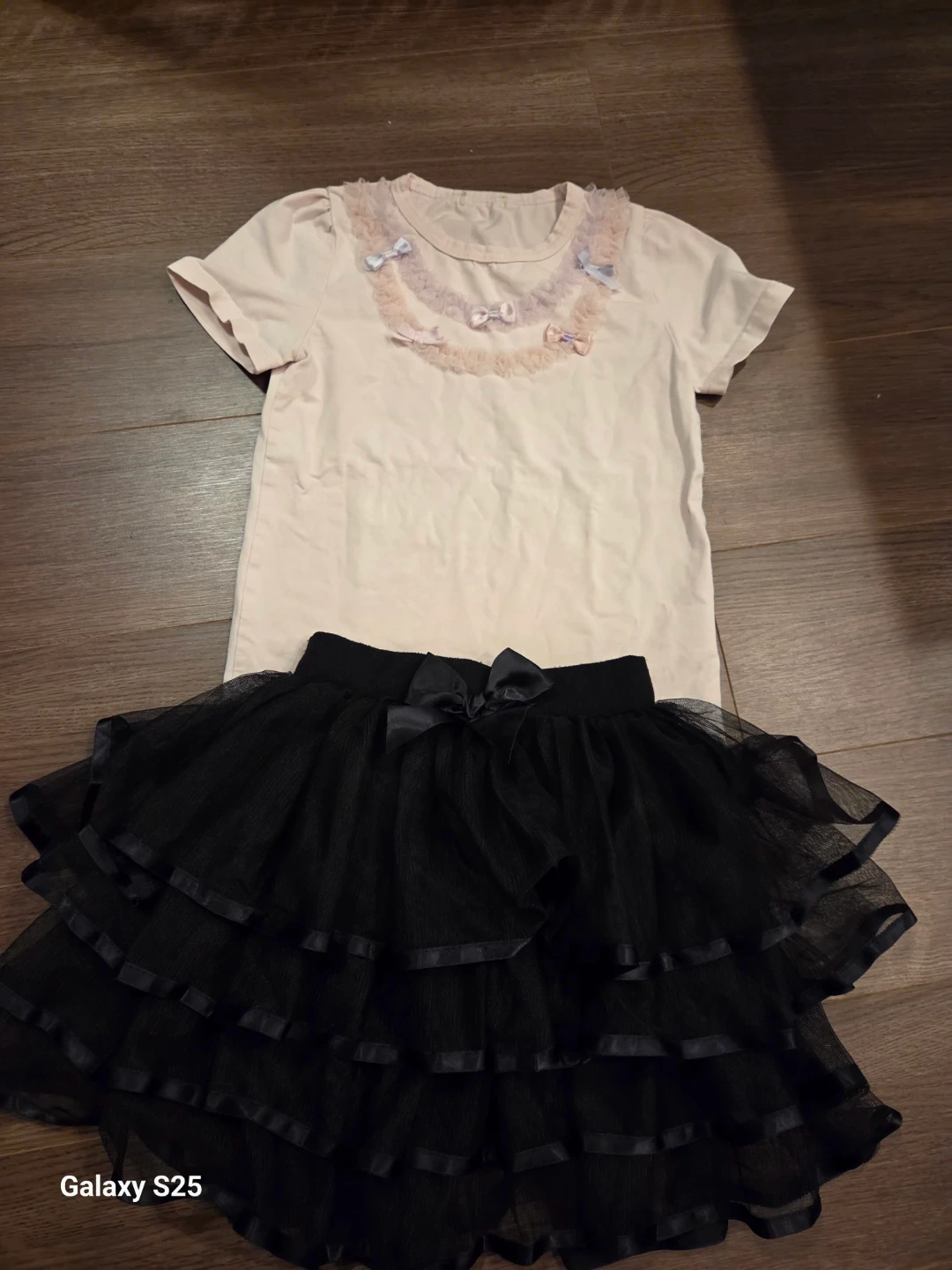 キッズ トップス&チュールスカートセット