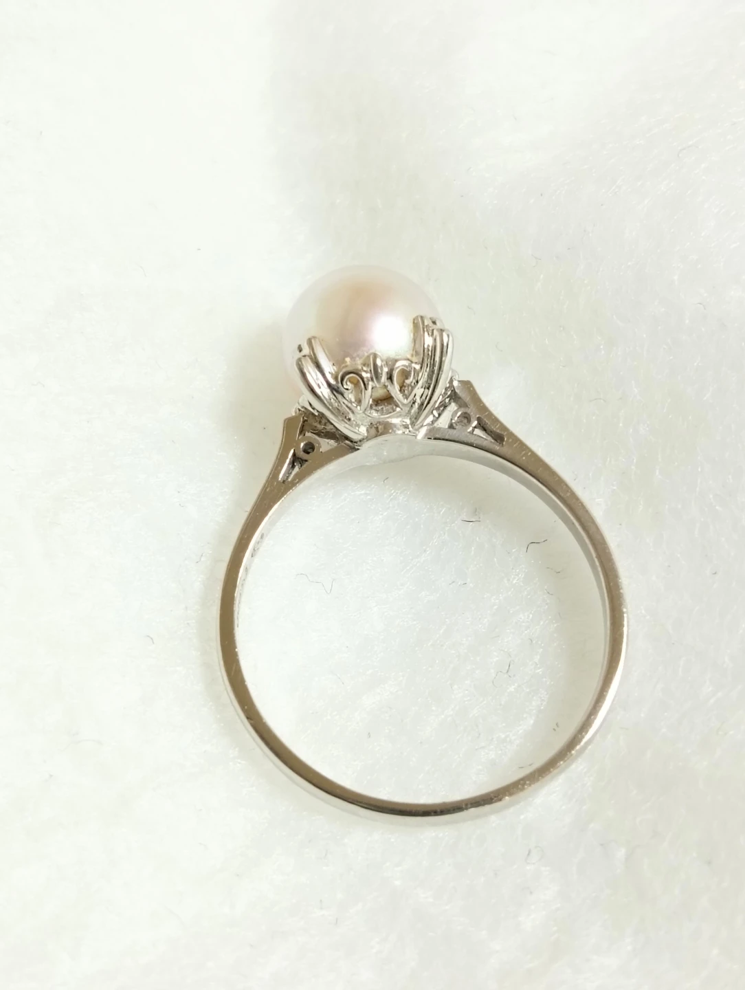 美品。TASAKI 田崎真珠 8.1mm パール プラチナ900 リング 指輪の写真2枚目