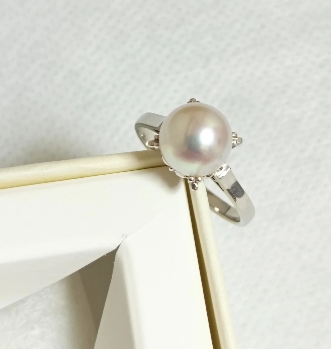 美品。TASAKI 田崎真珠 8.1mm パール プラチナ900 リング 指輪の写真3枚目