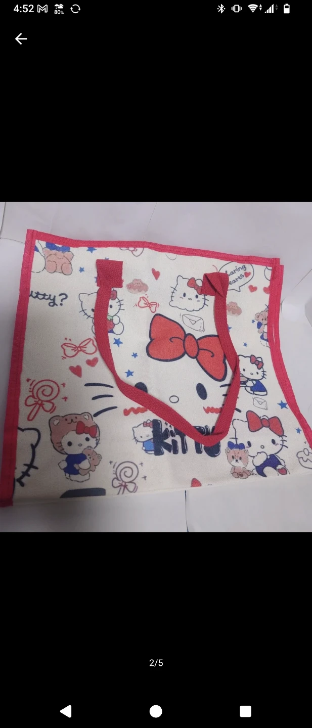 ハローキティ トートバッグ ピンクの写真2枚目