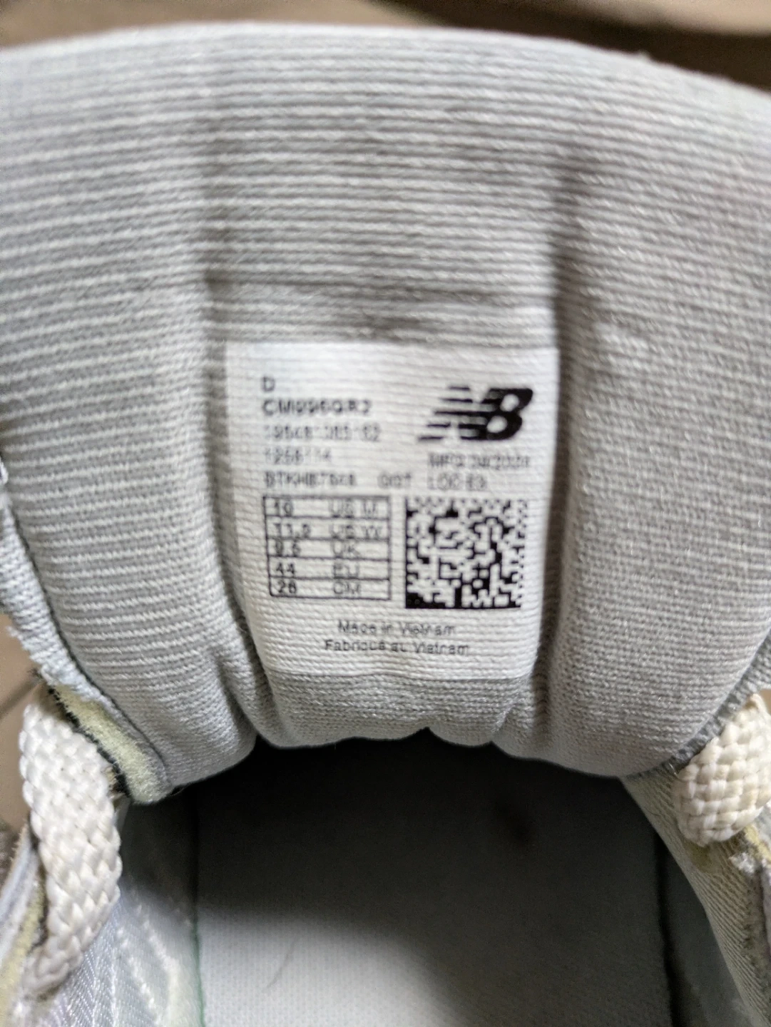 ニューバランス 996 グレー 28cmの写真5枚目