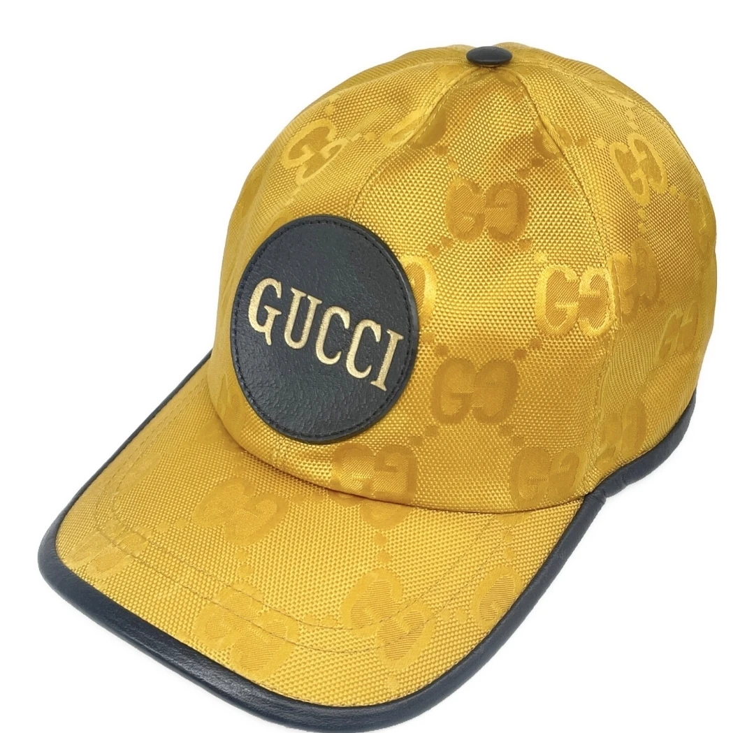 GUCCI オフザグリッド キャップ 黄 Mの写真2枚目