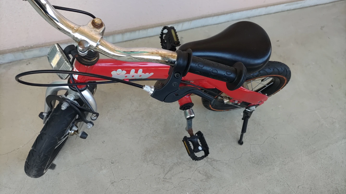 ペダルを外せばストライダー！子供用自転車  赤の写真2枚目