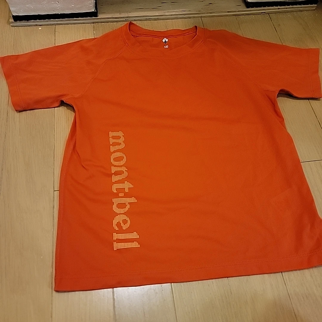 モンベル Tシャツ オレンジ 120cm