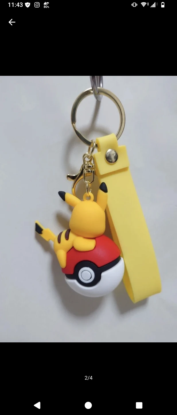 ポケモン ピカチュウ キーホルダー モンスターボールの写真2枚目