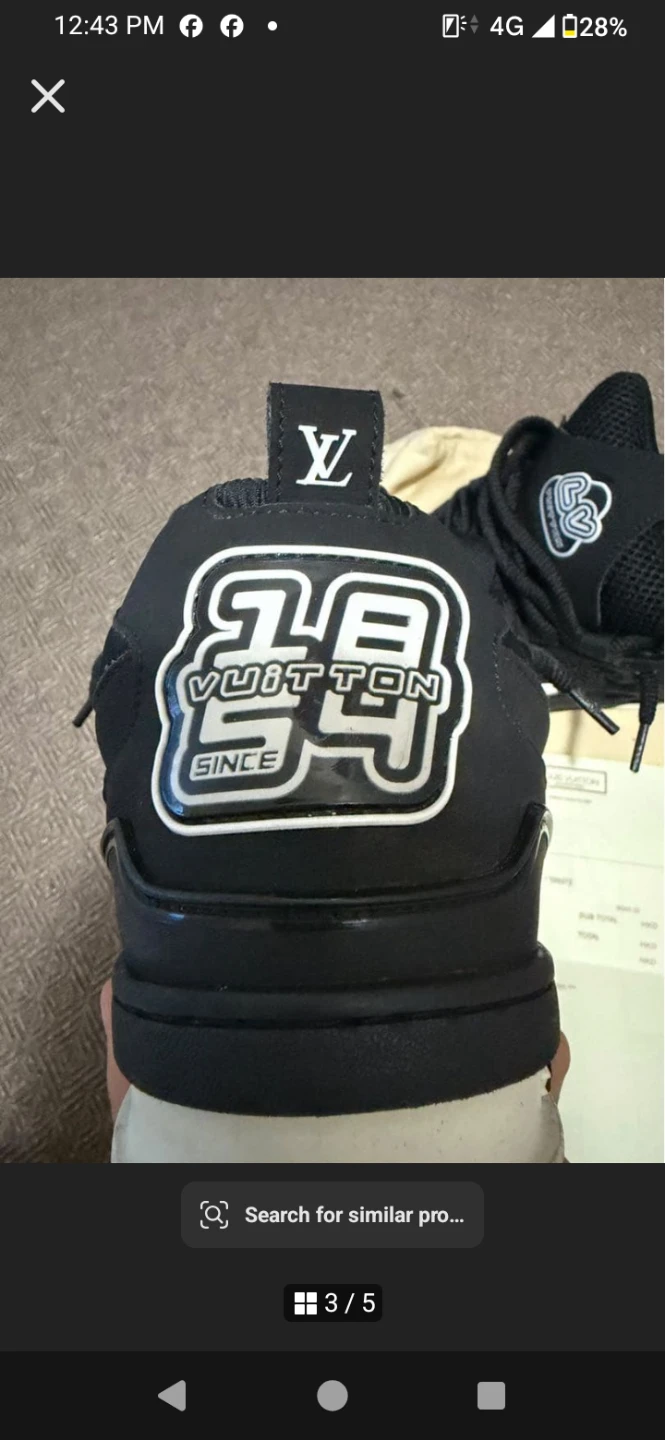 ルイヴィトン LV スケート スニーカー ブラック 44の写真9枚目
