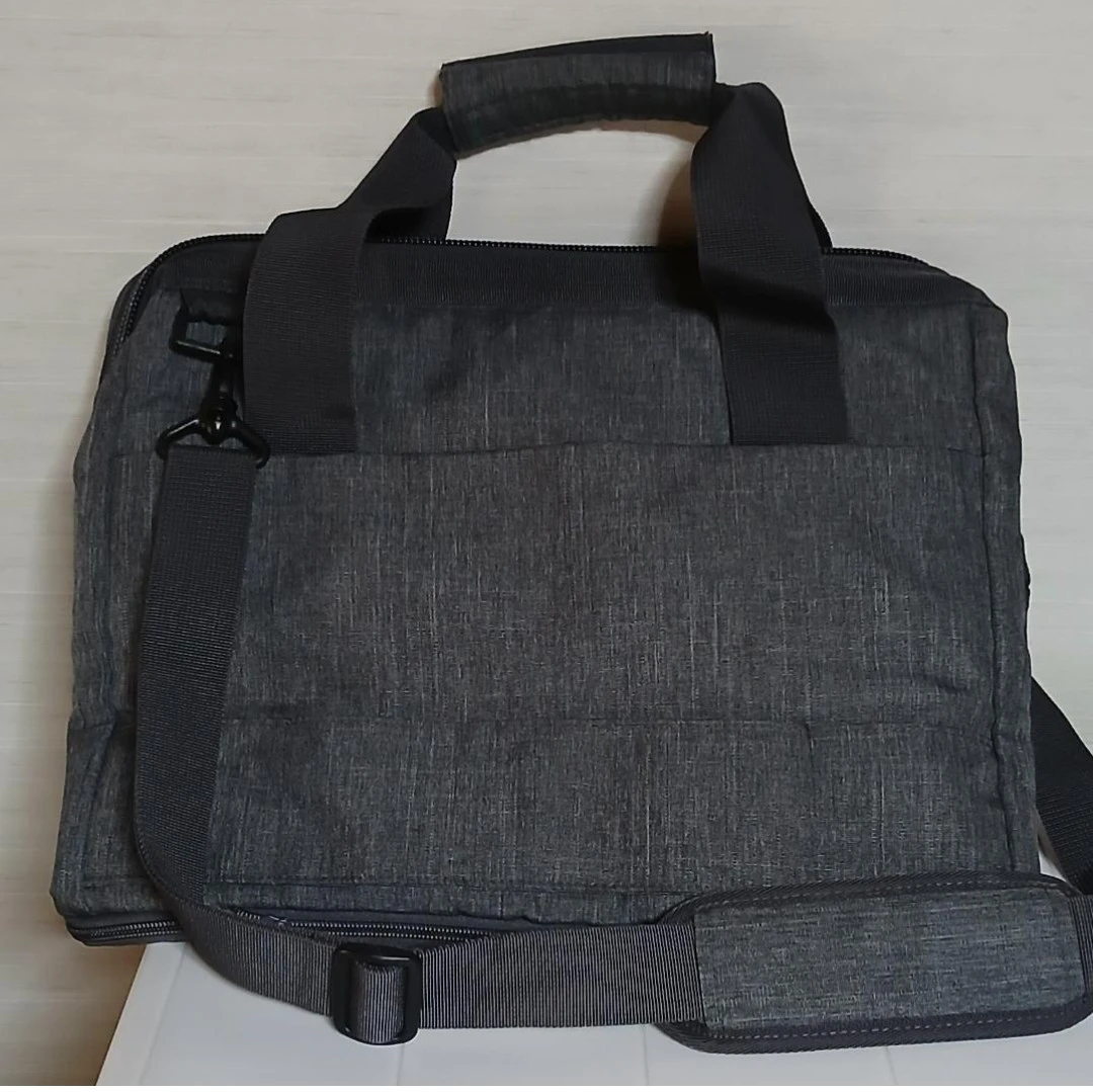無印良品　荷物の量で広げられる　撥水ボストンバッグ