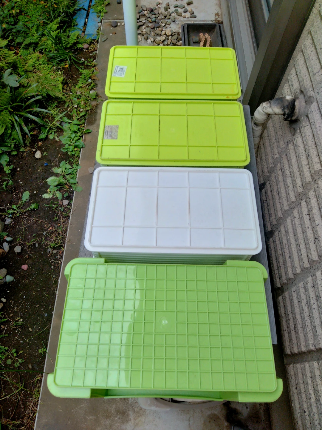 工具箱　クィックコンテナ　収納BOX　中古　小物入れ　4個の写真4枚目