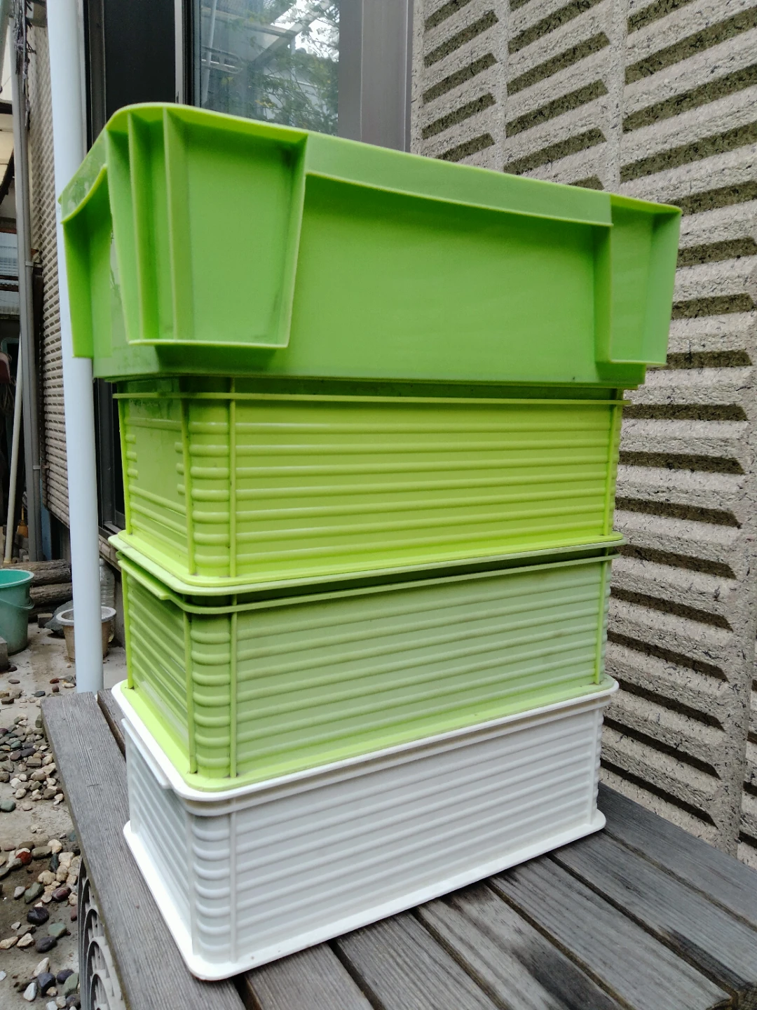 工具箱　クィックコンテナ　収納BOX　中古　小物入れ　4個の写真6枚目