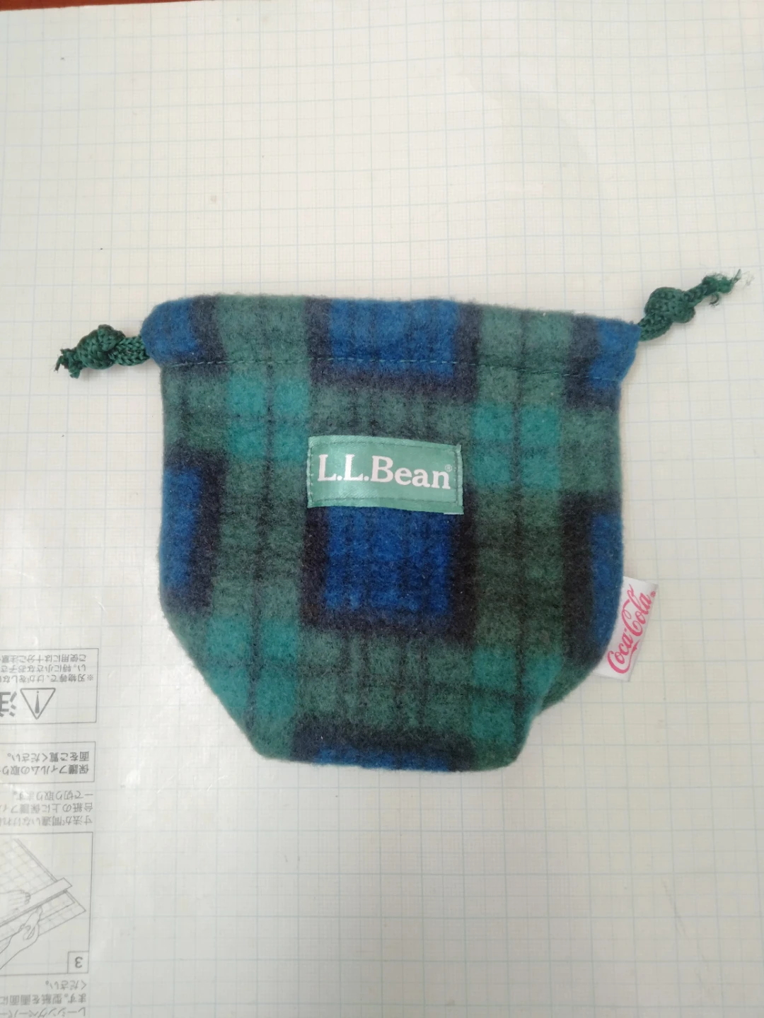 L.L.Bean 巾着袋　布　コレクション　非売品　コカ・コーラ　小物入れ　化粧品入れ　化粧ポーチ