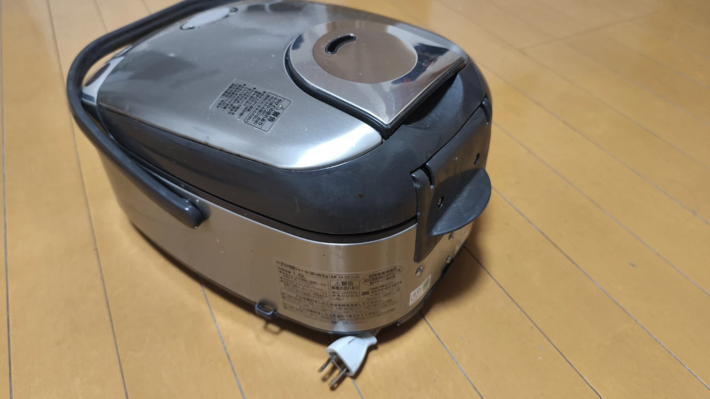象印 圧力IH炊飯器 5.5合 NP-HN10 動作品 ※内釜コーティングはがれありの写真4枚目
