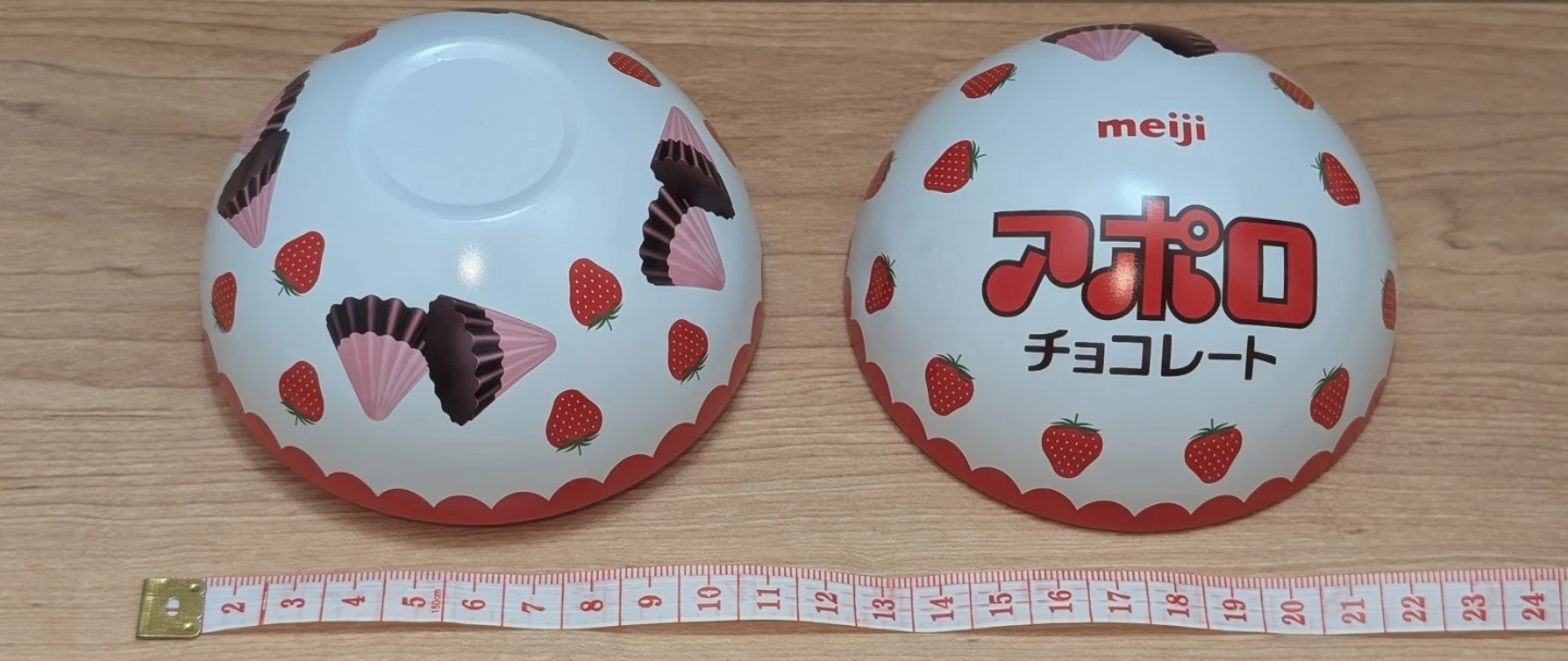 アポロ チョコレート ボウル 空き缶の写真3枚目