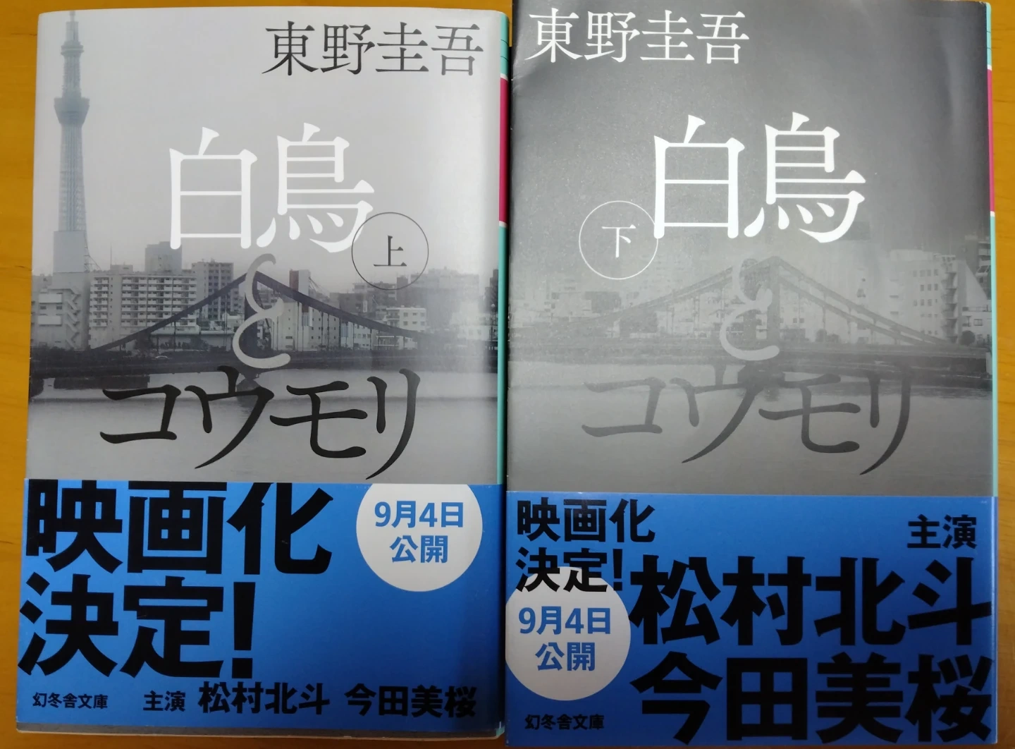 東野圭吾 白鳥とコウモリ 上下巻セット