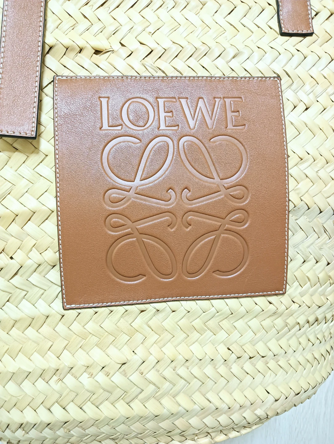 美品。LOEWE ロエベ バスケット バッグ かごトートバッグの写真3枚目