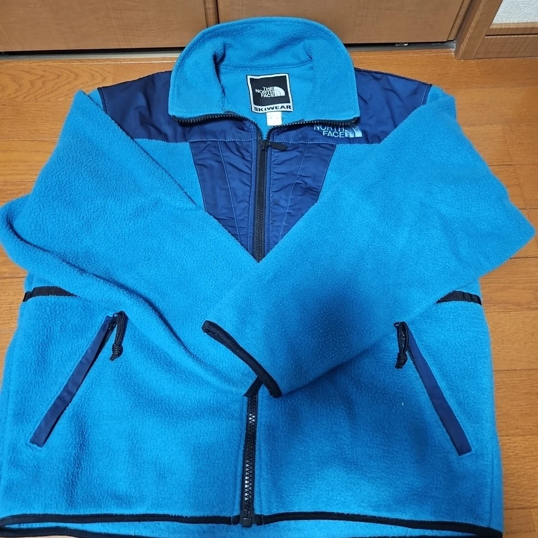 ザノースフェイス スキーウェア フリースジャケット 青 メンズM