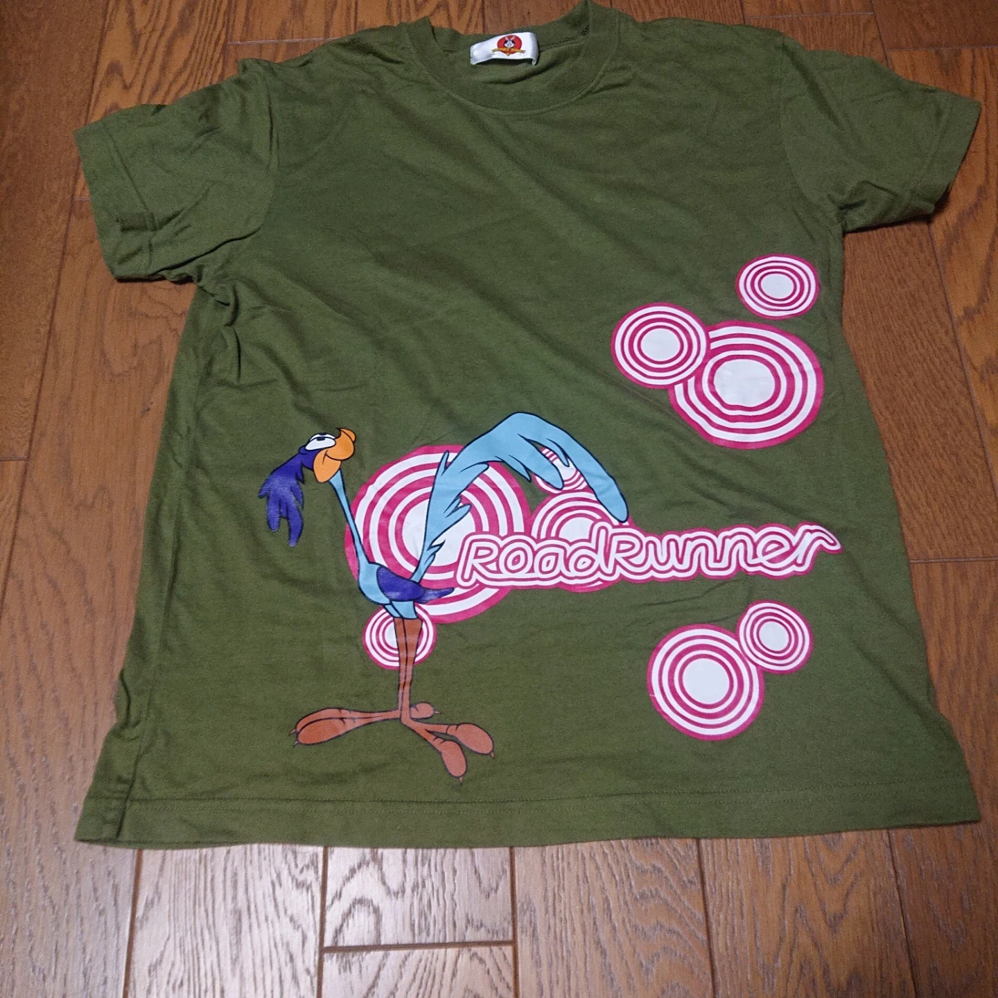 ルーニーテューンズ ロードランナー Tシャツ カーキM