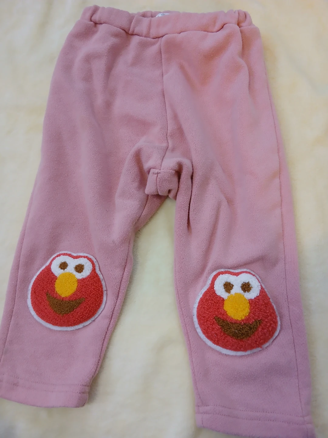キッズパンツ 2本セット エルモ柄 花柄 80cmの写真2枚目