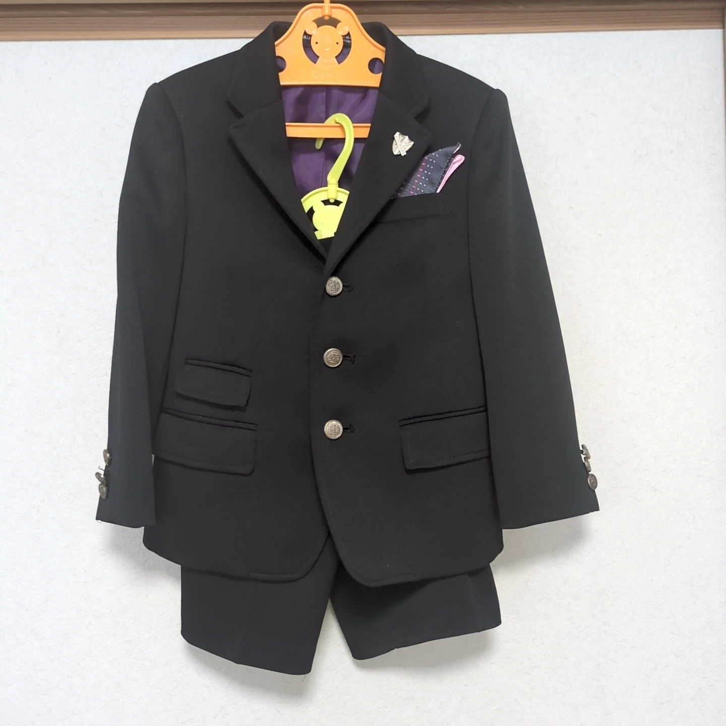 ヒロミチナカノ キッズスーツ110 黒