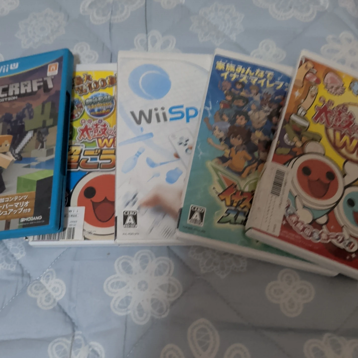 Wii/Wii U ゲームソフト 5本セットwiiuuソフトディスクまとめ売り